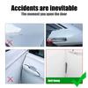 PXRP7 4pcs Carbon Fiber Car Door Anti-collision Scratch Protector Strips Sticker For Tesla Model 3 Model S Model X Model Y 2020 2021
