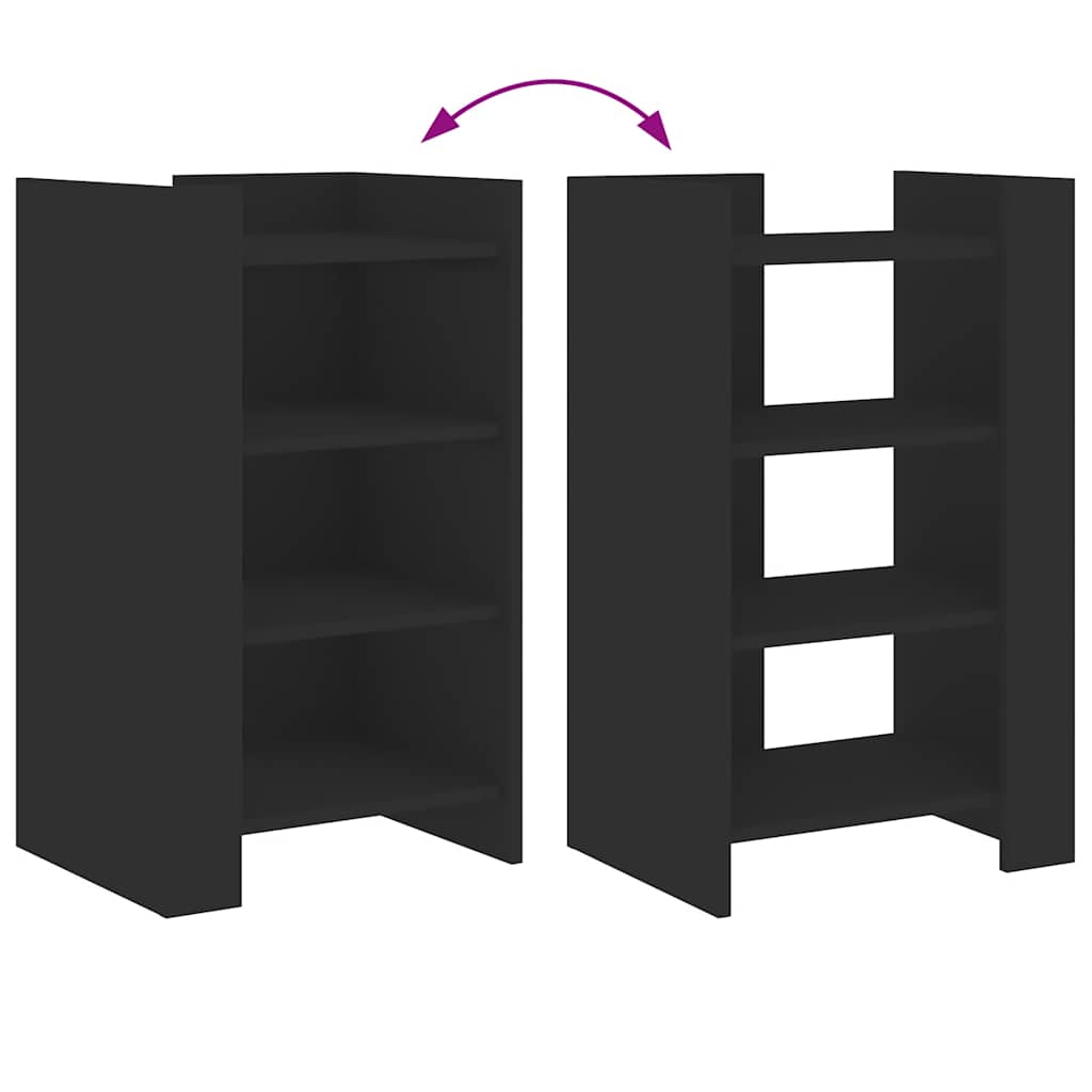 Sideboard Black 45 x 35 x 75 cm Particleboard