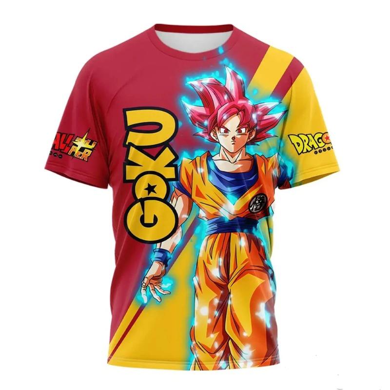 Новая 3D-печатная мультяшная аниме футболка Dragon Ball Z для мужчин, хип-хоп, женская, детская, уличная мода, косплей, фитнес, спортивный топ