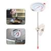 Stainless Steel Kitchen Thermometer with Long Probe Dial Thermometer Milk Frothing Food Thermometer for Oven Probe Meat