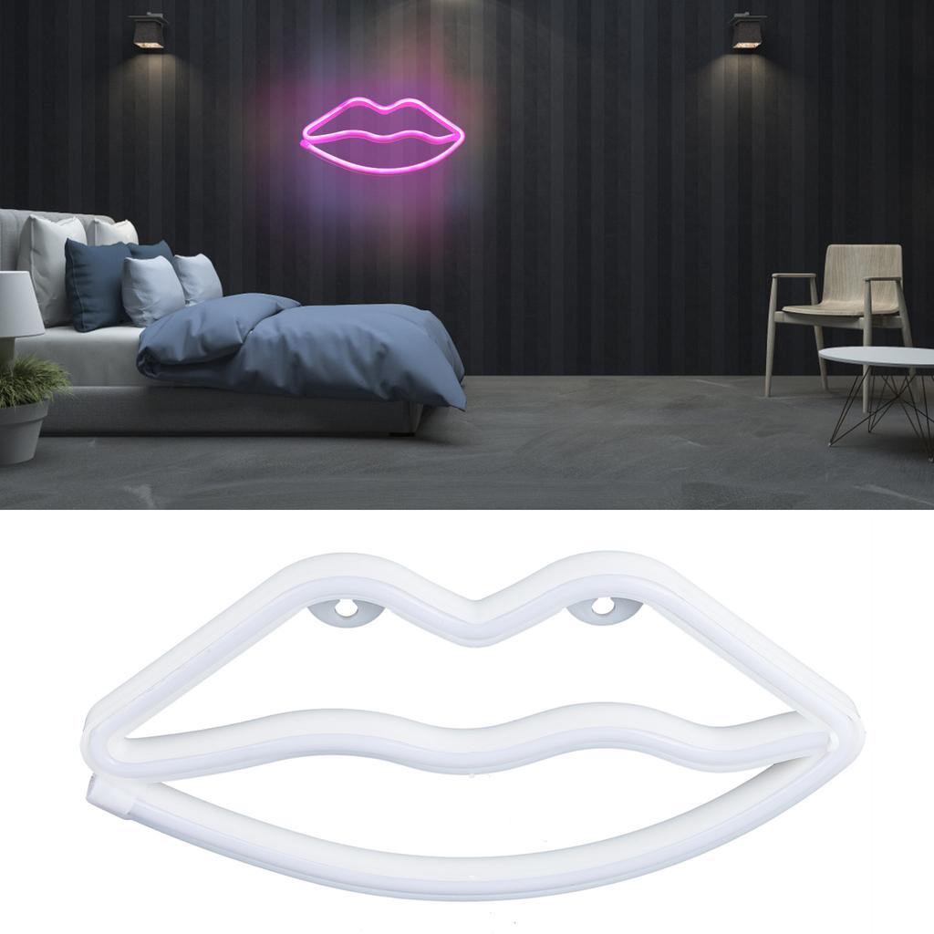 Светодиодная неоновая вывеска в форме губ, настенный декоративный светильник для предложения, свадьбы, дома, дня рождения