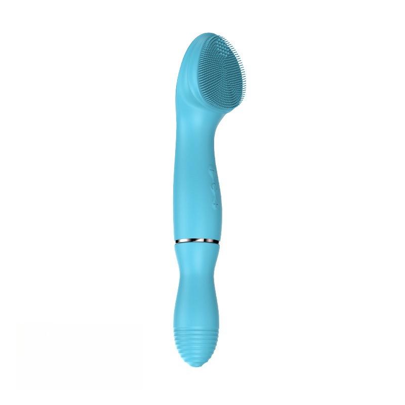 Retractable Vibrator Tongue Licking Sucking Vibrator Massager G-spot Stimulator Replaceable Facial Cleansing Brush Adult Sex Toy