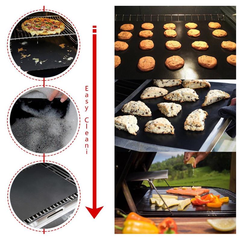 Barbecue Grill Mat Microwave Oven BBQ Accessories Nonstick BBQ Liner Sheet Reusable Grill Mat ARI