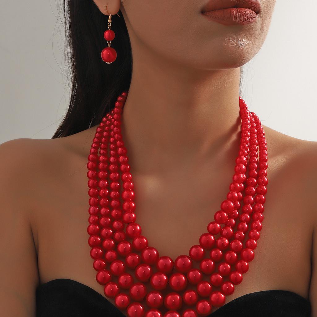 Модная личность Длинное ожерелье из бусин Цепочка для свитера