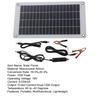 10W 18V/5V Solar Panel Dual USB Direct Current Outdoor Camping Hiking Cycling Power Bank Mobile Phone Emergency Charger Polycrystalline Solar
