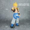 Dragon Ball Гогета Желтые и Синие Волосы Поднятая Рука Большой Палец Вверх Поза Модель для Поклонников