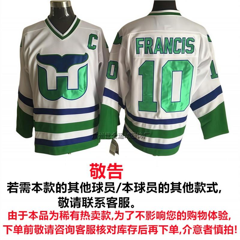 Mens Retro Ice Hockey Jersey Ducks Lightning Capitals All-Star Embroidered Cotton Blend Sportswear