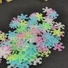Bedroom Dormitory Decoration Christmas Stickers Wall Stickers Fluorescent 3D Luminous Snowflake
