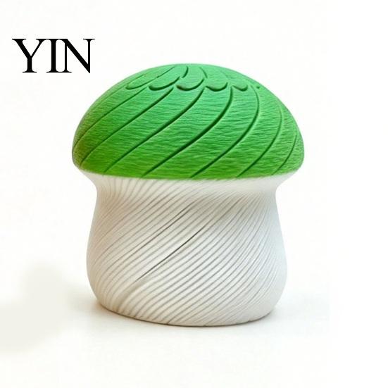 Slippery Mushroom Figurine 3D Printed Figurine, Rotating Deformable Fidget Toy, Twisting Shape Desk Decor for Office and Home Desktop Decoration