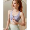 Large Size Women Front Zipper Sports Bra Shockproof Running Fitness Bra with Fixed Pads Solid Comfortable Yoga Vest