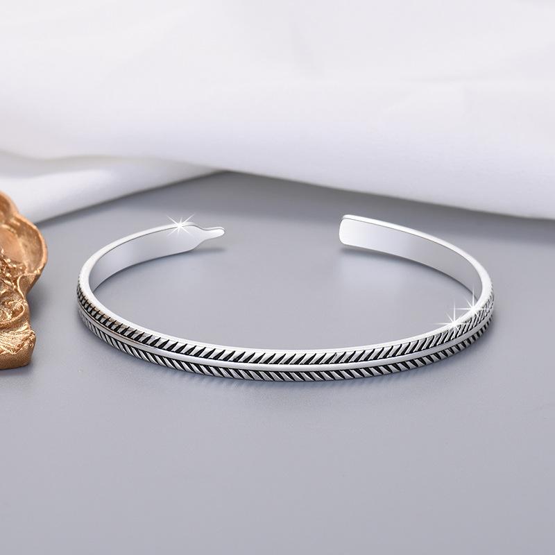 925 Sterling Silver Retro High Quality Bracelet Chain For Women Fashion Engagement Party Wedding JewelryGood product
