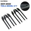 For Tesla Model 3 Y Noctilucent ABS Styling Decor Accessories modelY 2023 Carbon Fiber Car Door Handle Cover Protector