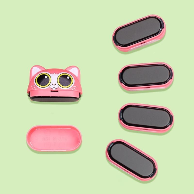 Персонализированный штамп с именем, изготовленный на заказ гравированный именной оттиск, многослойный узор, безопасный и простой в использовании штамп в форме мультяшного персонажа