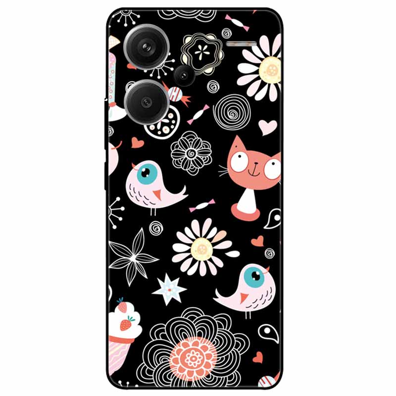 Чехол для Xiaomi Redmi Note 13 Pro Plus 5G Pro+ Мягкий Милый Силиконовый Защитный TPU Чехлы для Redmi Note 13 Pro 5G Coque Note13