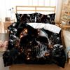 Rock Skull Gothic Three-Piece Quilt Set 3D Digital Printing Bedding Set