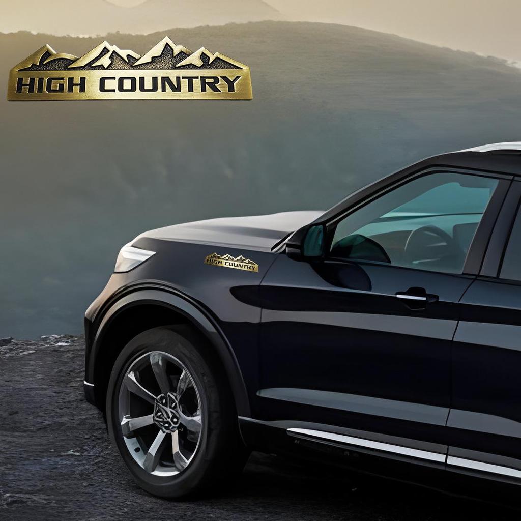 Наклейка "Снежная гора высокогорья" для Chevrolet, Jeep, Dodge, Ford