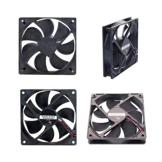 12025 Вентилятор охлаждения Эффективный большой поток воздуха Пластиковый втулка подшипника Бесщеточный вентилятор радиатора постоянного тока для очистителя воздуха