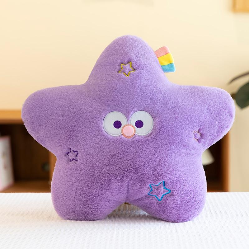 Мягкая подушка «Радужная луна и звезда»: Детская подушка для сна и офисная спинка для домашнего декора