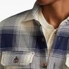 Polo Ralph Lauren Осень/Зима 23 Рубашка с длинным рукавом в клетку Color Block Мужские рубашки Темно-синий 710855198-004