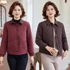 Middle Mother Padded Jacket, New Padded Jacket, Light Middle-aged and Elderly Padded Jacket, Short Loose, Fashionable and Casual