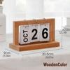 Office Wooden Vintage Home Calendar Cafe Desktop Decorative DIY Rustic Ornaments