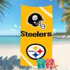 Beach Towel with Pittsburgh Steelers Pattern - soft,absorbent,machine washable Lightweight&Modern,swimming,Travel Essentials