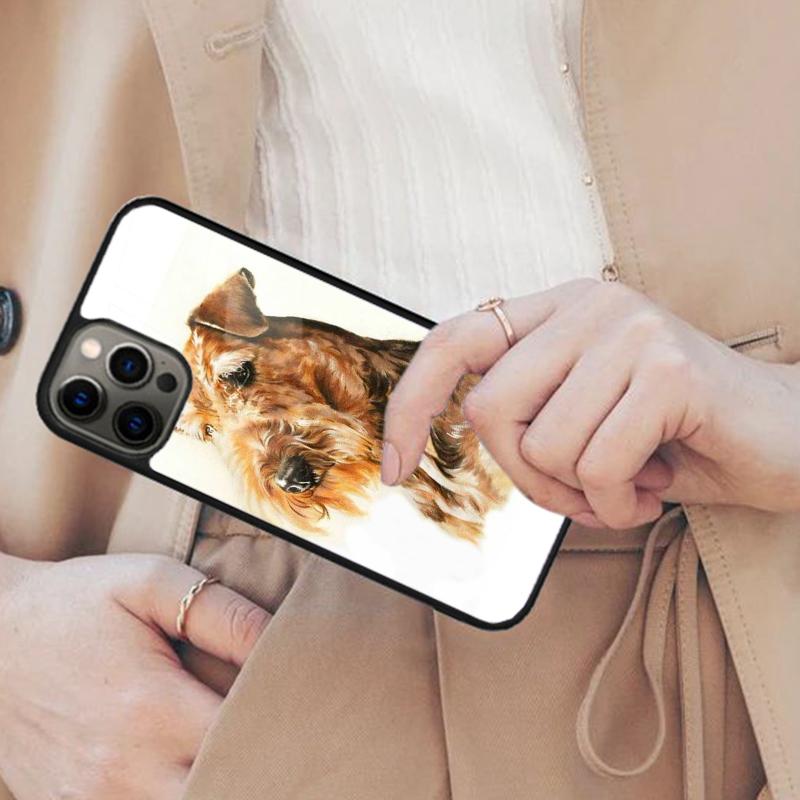 Чехол для телефона с магнитом, порода Эрдельтерьер, для APPLE iPhone 17 Air 16 14 13 12 Pro Max 15 Plus, беспроводная зарядка, с чехлом MagSafe