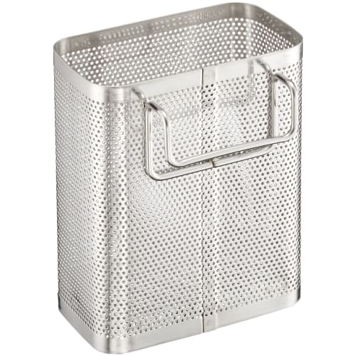 Wahei Freiz Cutlery Pocket for Drainer Basket, Small Stainless Steel, Small Items Do Not Fall Off, Punching Material SUI Gut SUI-6078