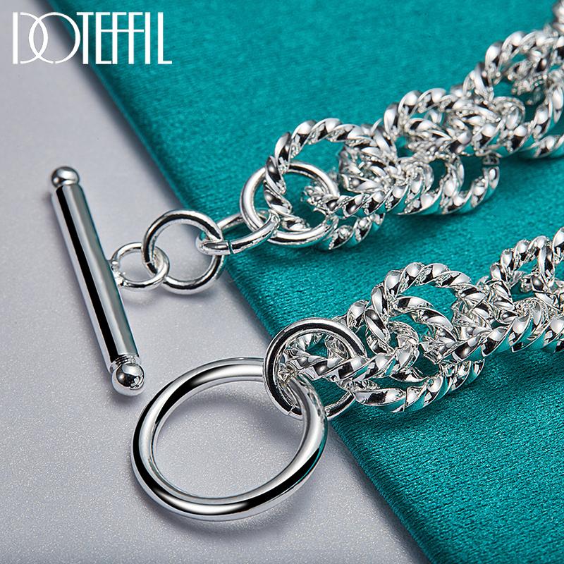 Круглый браслет Серебряные красивые украшения