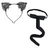 Ears Headband Cat Costume Set Lace Choker Cat Costume Accessories  Party Accessories