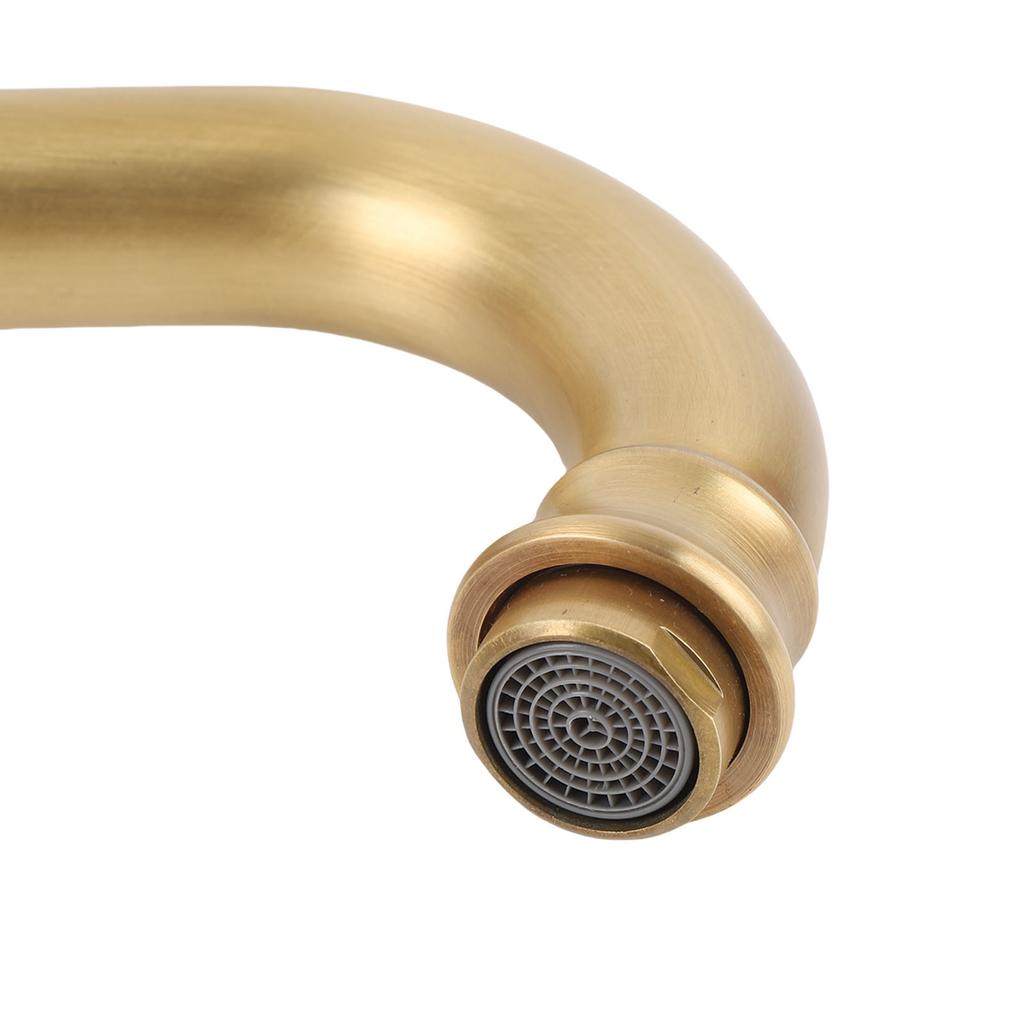 Hot and Cold Water Faucet Bathroom Vessel Sink Faucet Elegant Easy To Clean Single Handle Leakproof Copper for Restroom