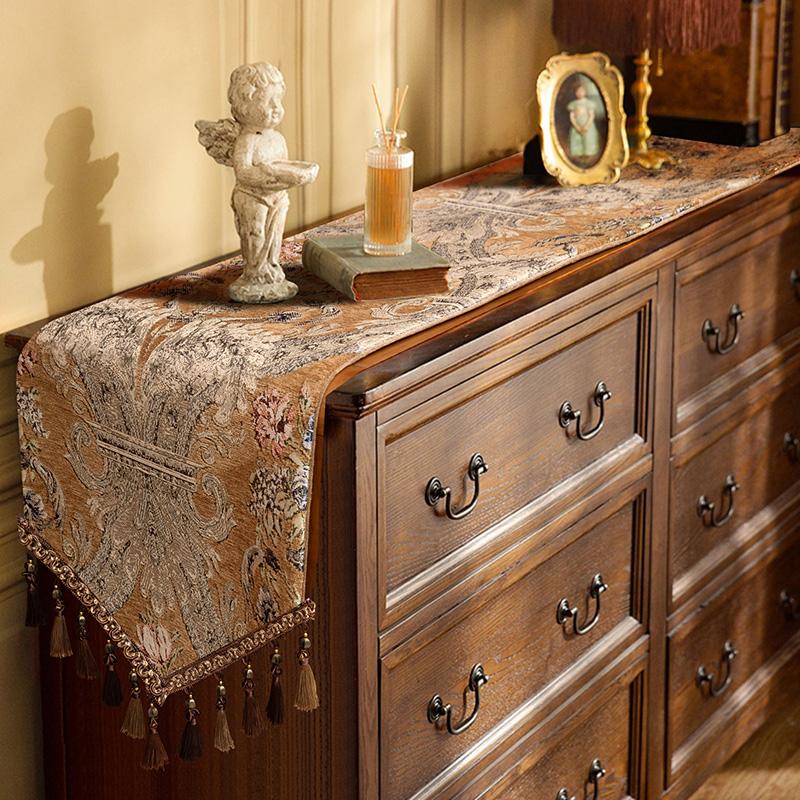 Новый винтажный роскошный настольный флаг, хит продаж, скатерть для гостиной в сельском стиле, европейский высококачественный пылезащитный журнальный столик, полотенце, чехол для ТВ-шкафа