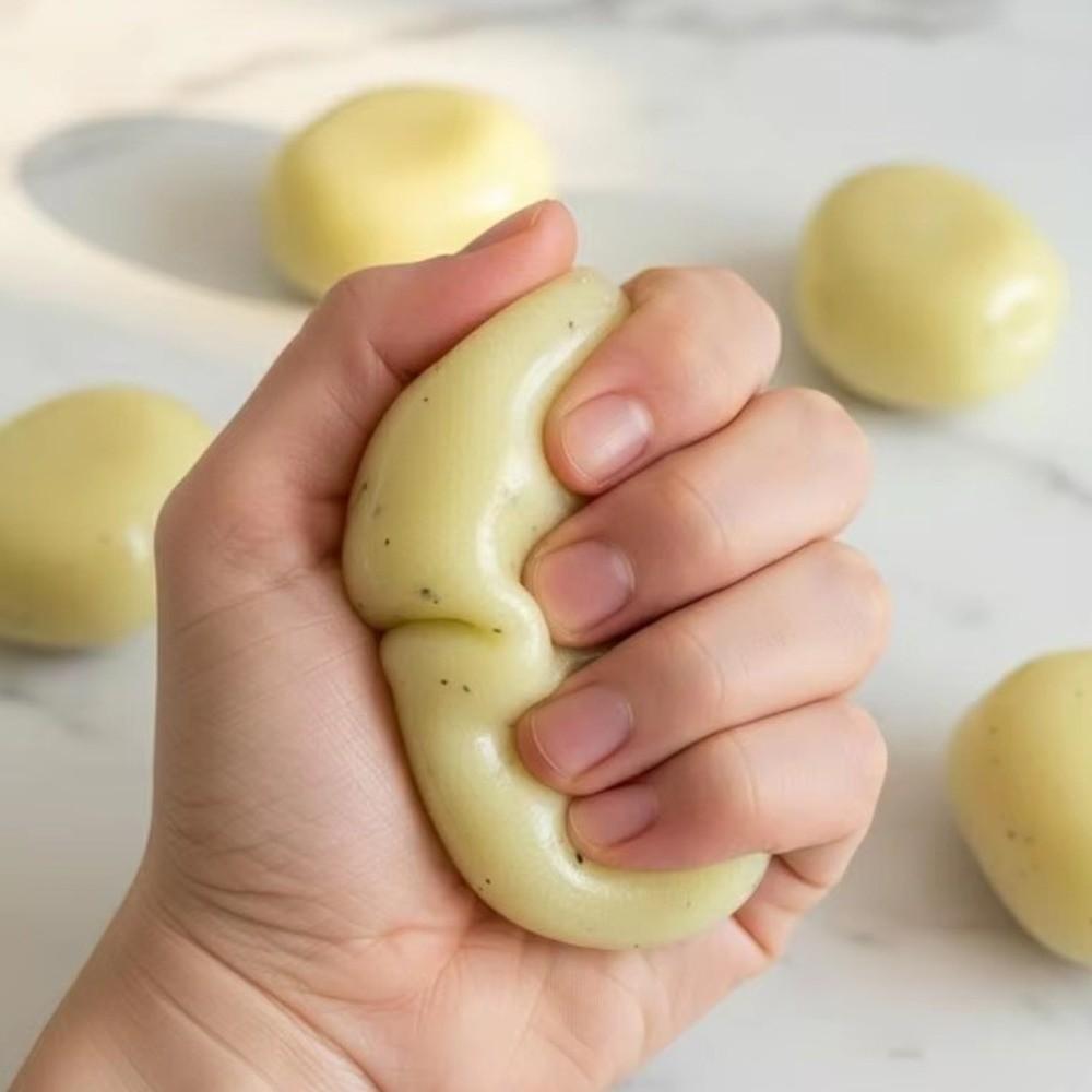 Crinkle Sound Mashed Potato Squishy Ball Realistic Sensory Fidget Toy  Anxiety Relief