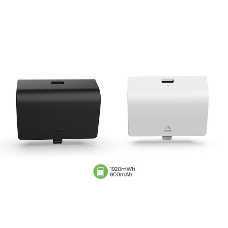 Перезаряжаемый аккумуляторный блок для геймпада SeriesS, аккумуляторы с индикатором, аккумуляторный блок и USB-кабель 80 см