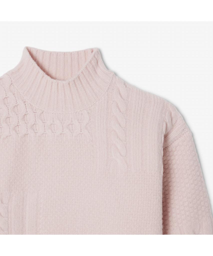LACOSTE Women'S Aran Cable Turtleneck Pullover Af3974-55N Ady