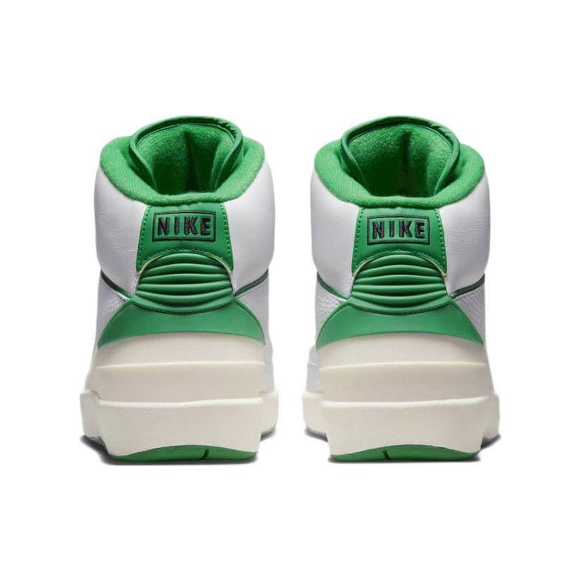 Air Jordan 2 Retro Lucky Green Мужские кроссовки Белый Парус Светло-Стальной-Серый DR8884-103