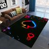 Ковер с рисунком игральной карты Туз Червей, нескользящий и машинной стирки, для декора гостиной, спальни, напольный коврик