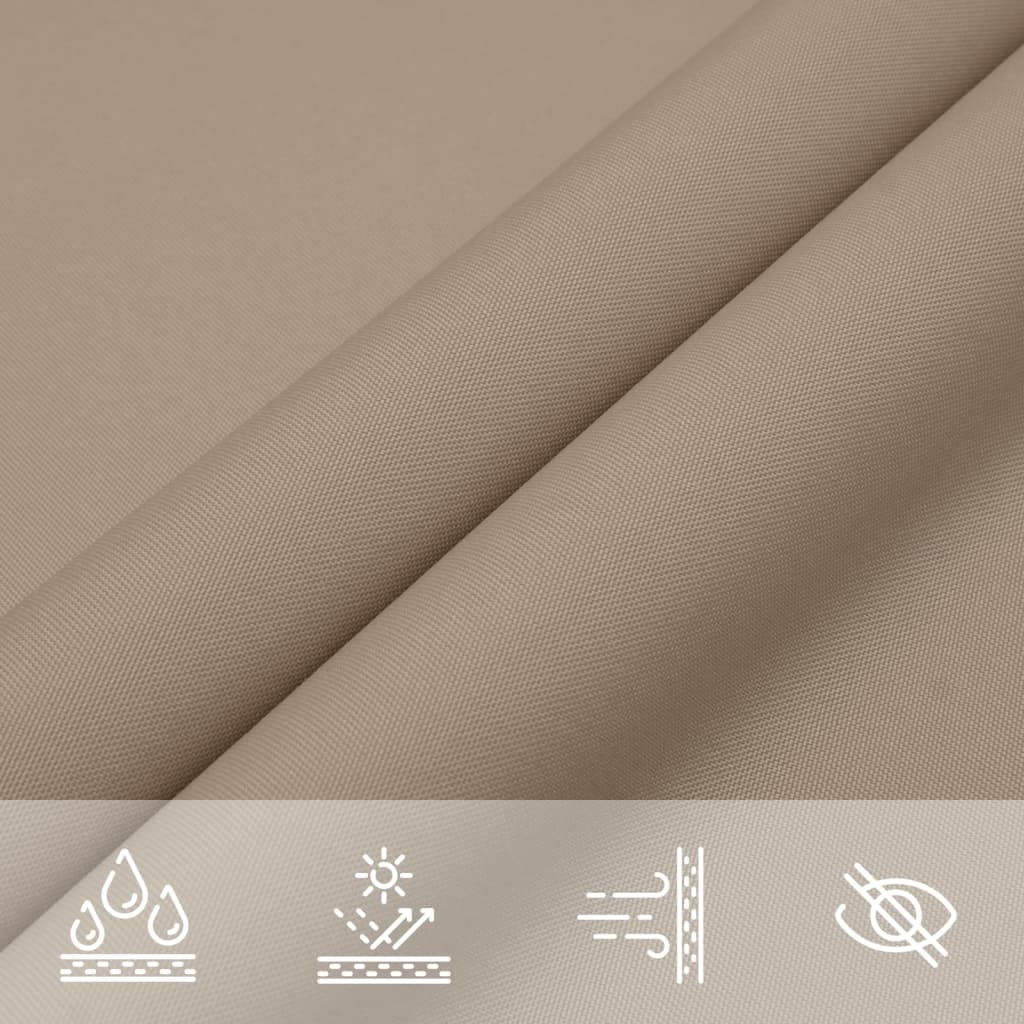 Vidaxl Prostokątny Żagiel Ogrodowy, Tkanina Oxford, 3X4,5 M, Taupe