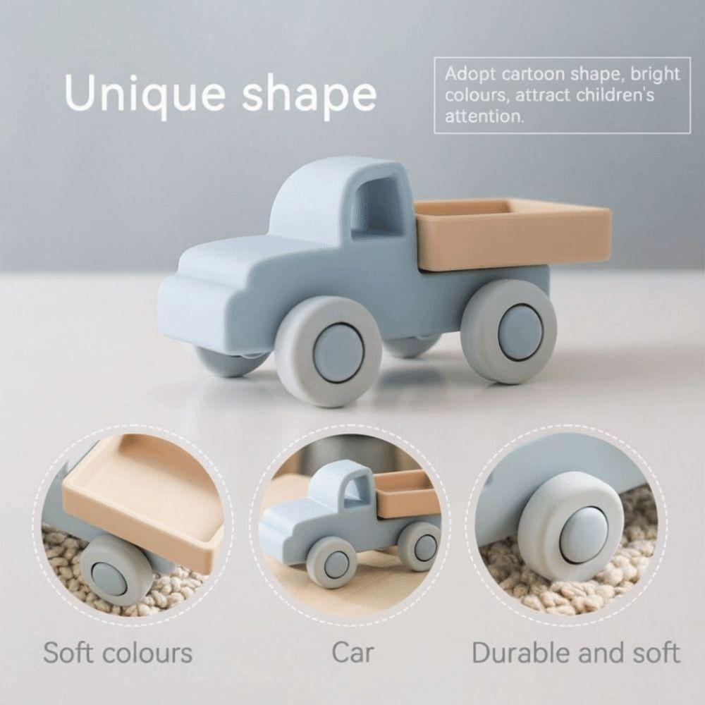BPA Free Silicone Teether Toy Teether Toy Baby Silicone Car Teething Car  Children