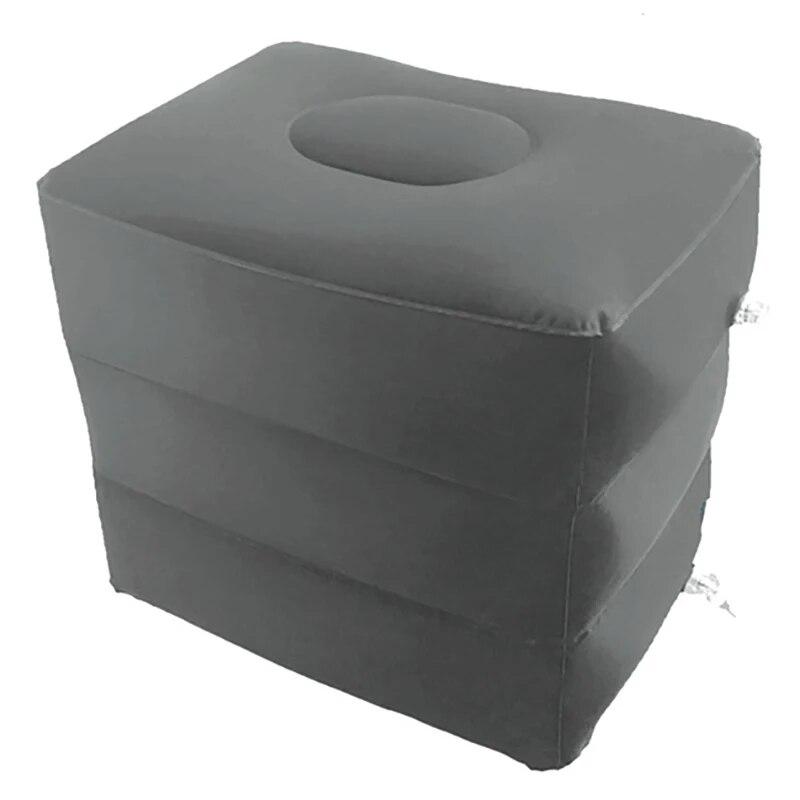 PVC Kids Flight Sleeping Footrest Pillow Resting Pillow On Airplane Car Bus Pillow 3Layers Inflatable Travel Foot Rest Foot Pad