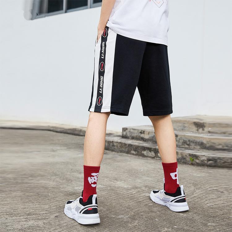 Li Ning Sports Fashion Collection Casual Shorts Men's Black Moderate AKSP739-1