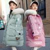 Зимняя хлопковая куртка-пуховик для девочек, водонепроницаемое пальто с капюшоном, детская верхняя одежда, одежда для подростков 5-16 лет, детская парка, зимний комбинезон