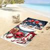 Christmas Festive Scene Towel A must-have beach towel for beach travel