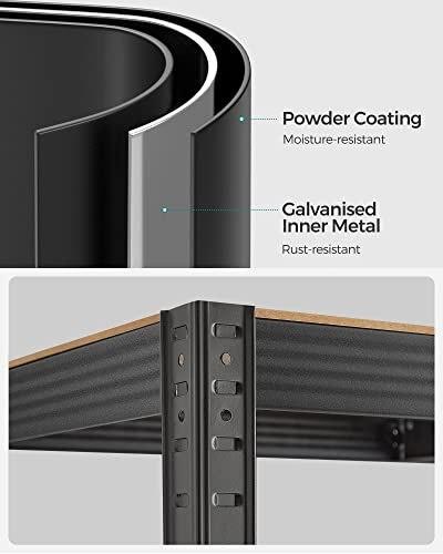 Shelf, 40 X 90 X 180 Cm, 875 Kg Load Capacity (175 Kg Per Shelf), Industrial, Adjustable Storage Shelves, For Living Room, Kitchen, G