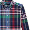 Поло Ralph Lauren Повседневная рубашка Клетчатая Хлопок Оксфорд Вышитый логотип-пони Длинный рукав Детские рубашки 323981012-001