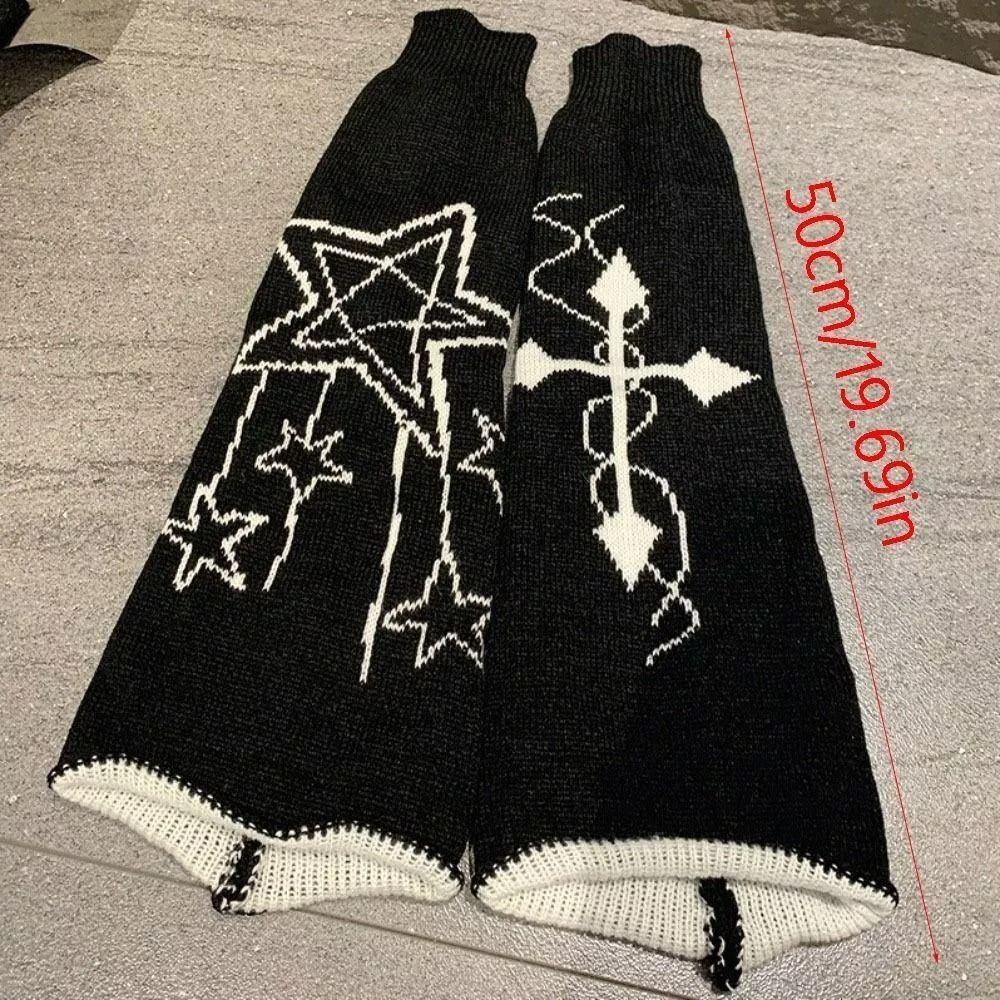 Lolita Knitted Wide Leg Hosiery Y2K Leg Warmers Fashion Calf Sleeves