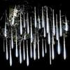 LED Meteor Shower Rain Lights Waterproof Falling Raindrop Fairy String Light for Christmas Holiday Party Patio Decor
