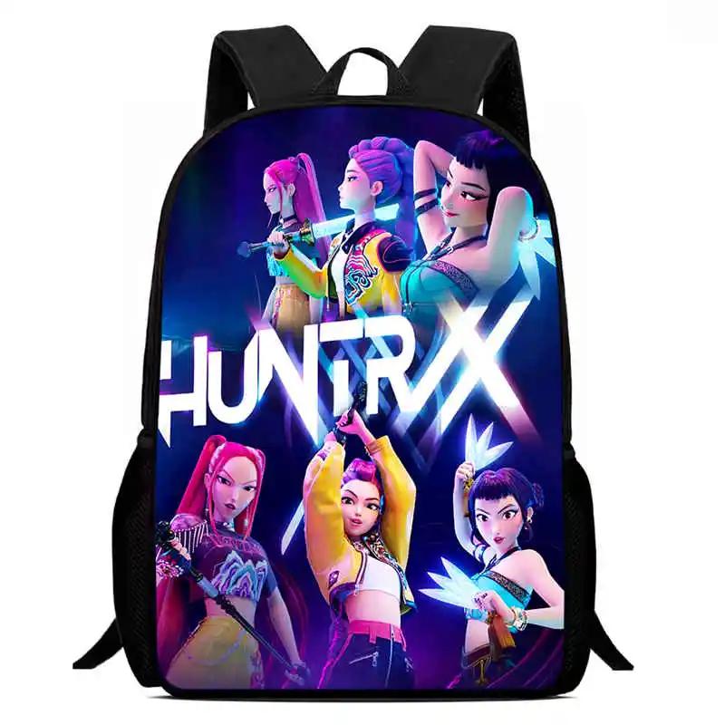 Mochila Child School Backpack,Cartoon Kpop-Dem-Onhun-Ters School Bags For Girls,Durable &Light Weight Bags For Kindergarteen