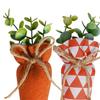 4Pcs Easter Fabric Carrot Toy Artificial Carrot Vegetable Ornament Rustic Stuffed Carrot Decoration for Spring Farmhouse Baskets Decor Vase Filler