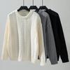 Women's Sweater Fall/winter Pullover Round Neck Loose Retro Twist Sweater